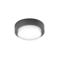 LED utetaklampe Owen mørkegrå aluminium Ø23 cm forfra