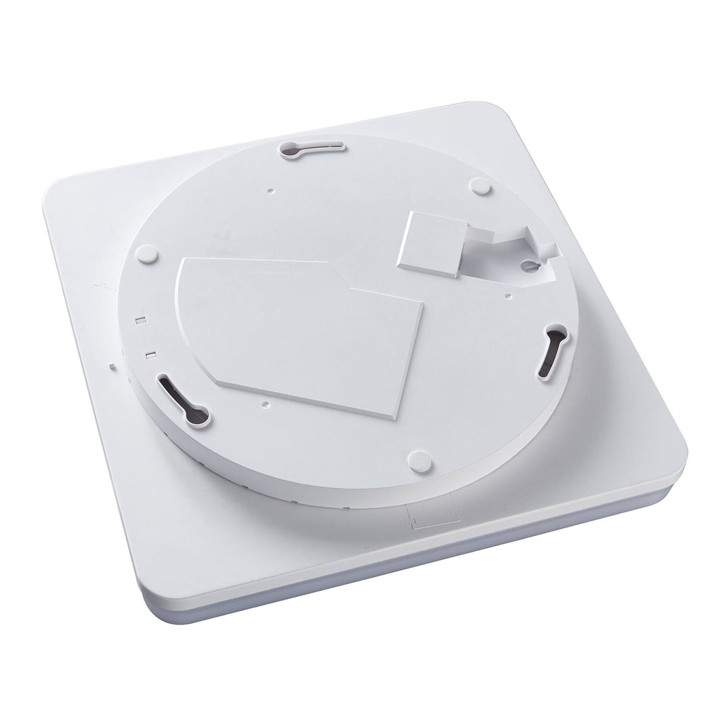 LED utetaklampe Pronto kantet hvit 33x33 cm IP54 montert ute