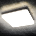 LED utetaklampe Pronto kvadratisk hvit forfra
