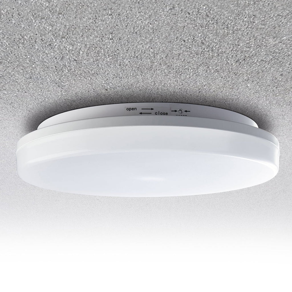 LED utetaklampe Pronto rund hvit Ø33 cm bakside