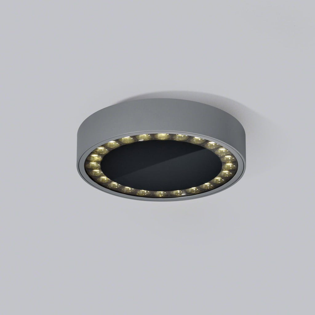 LED utetaklampe Say aluminium glass Ø23 cm grafitt bakside