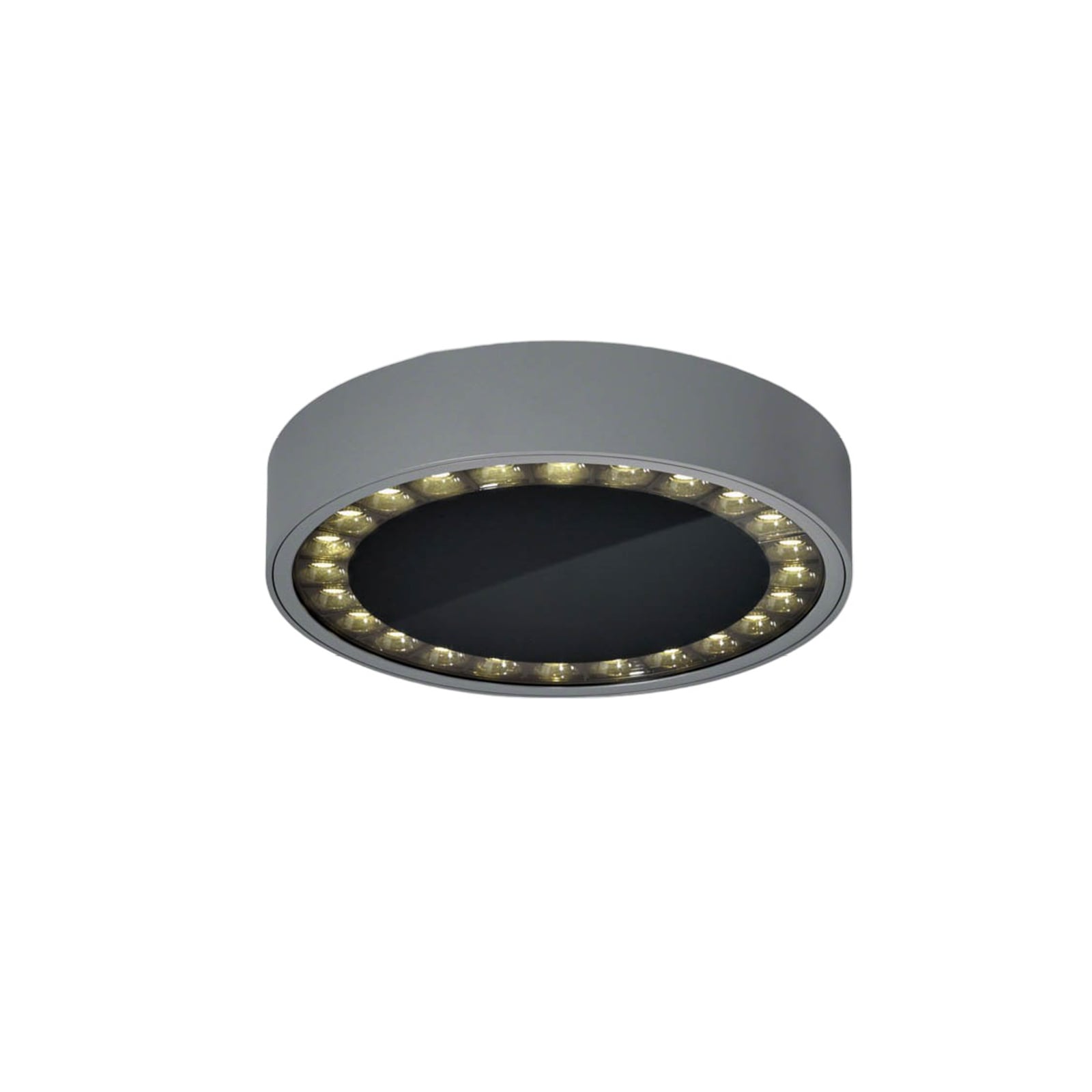 LED utetaklampe Say aluminium glass Ø23 cm grafitt forfra
