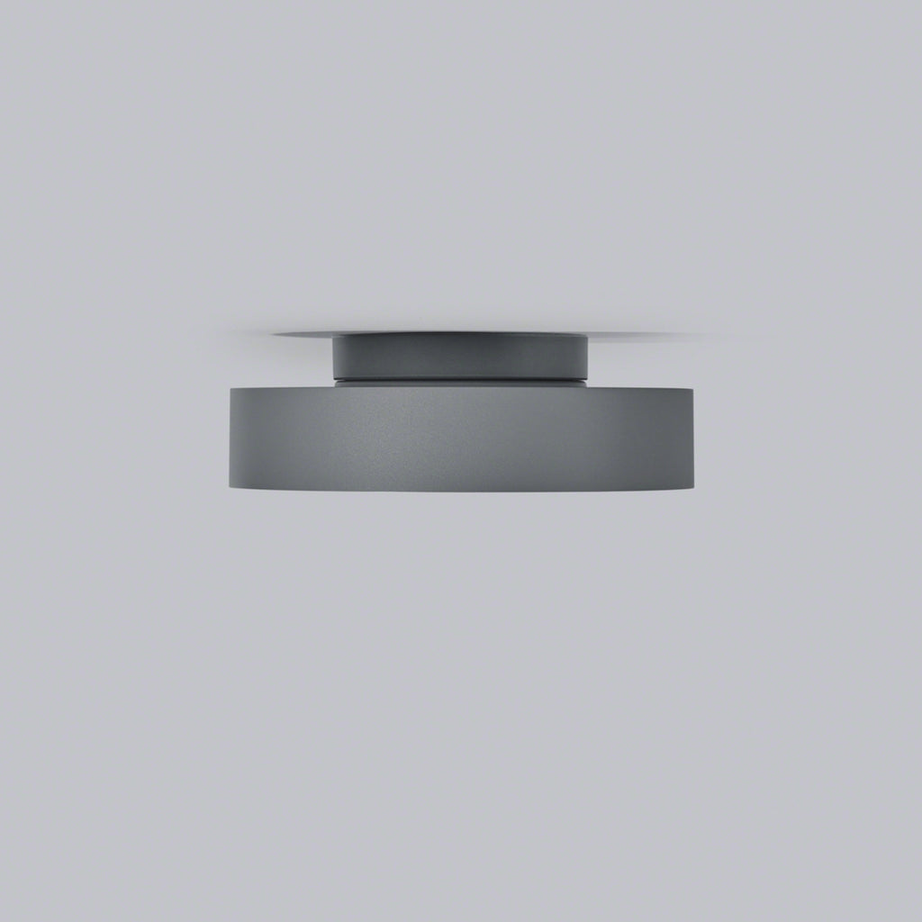 LED utetaklampe Say aluminium glass Ø23 cm grafitt montert