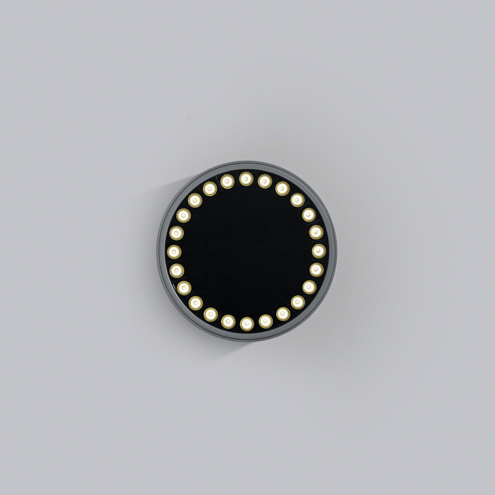 LED utetaklampe Say aluminium glass Ø23 cm grafitt nærbilde glass