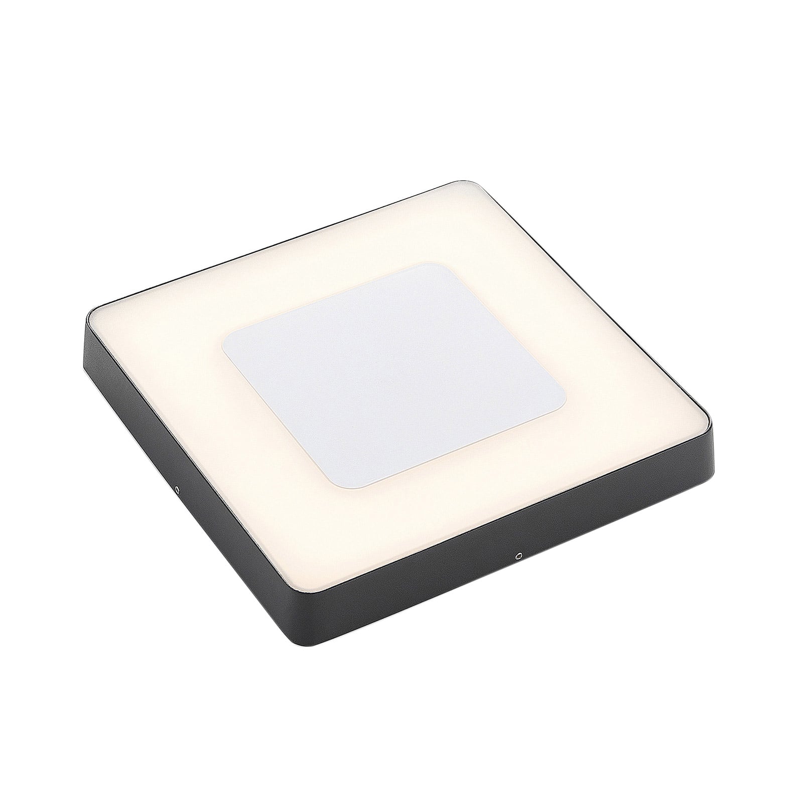 LED utetaklampe Sora kantet med bevegelsessensor IP54 detalj