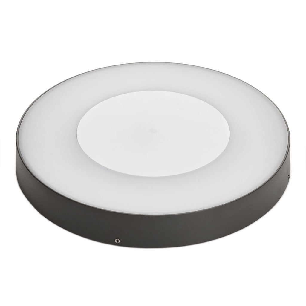 LED utetaklampe Sora rund med bevegelsessensor detalj