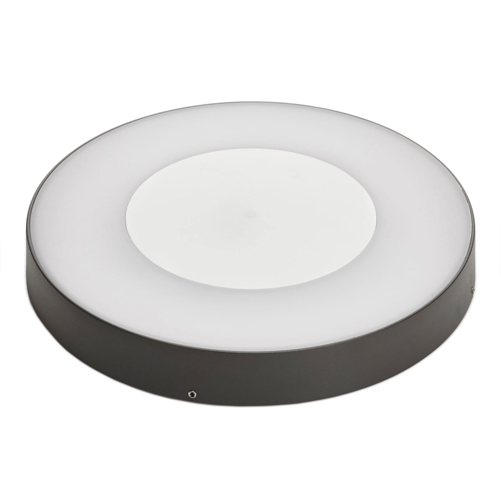 LED utetaklampe Sora rund med bevegelsessensor detalj