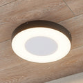 LED utetaklampe Sora rund med bevegelsessensor front