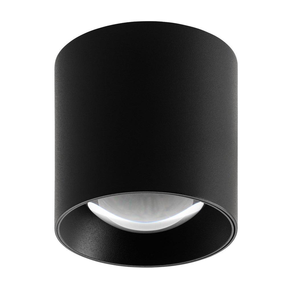 LED utetaklampe svart aluminium Ø9 cm 10W CCT bakside