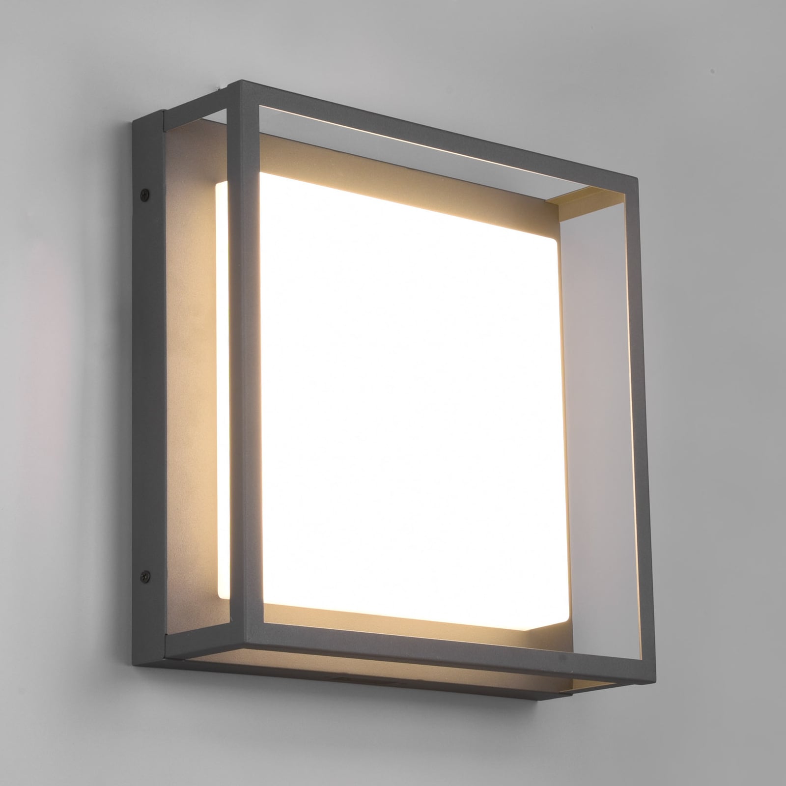 LED utetaklampe Witham antrasitt 30x30 cm CCT IP54 detalj