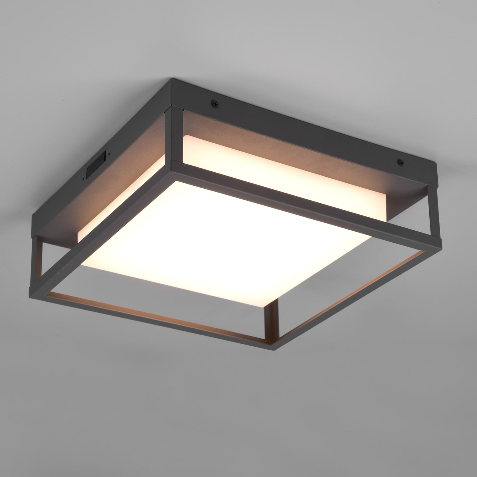 LED utetaklampe Witham antrasitt 30x30 cm CCT IP54 montert
