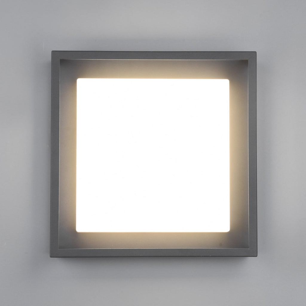 LED utetaklampe Witham antrasitt 30x30 cm CCT IP54 nærbilde