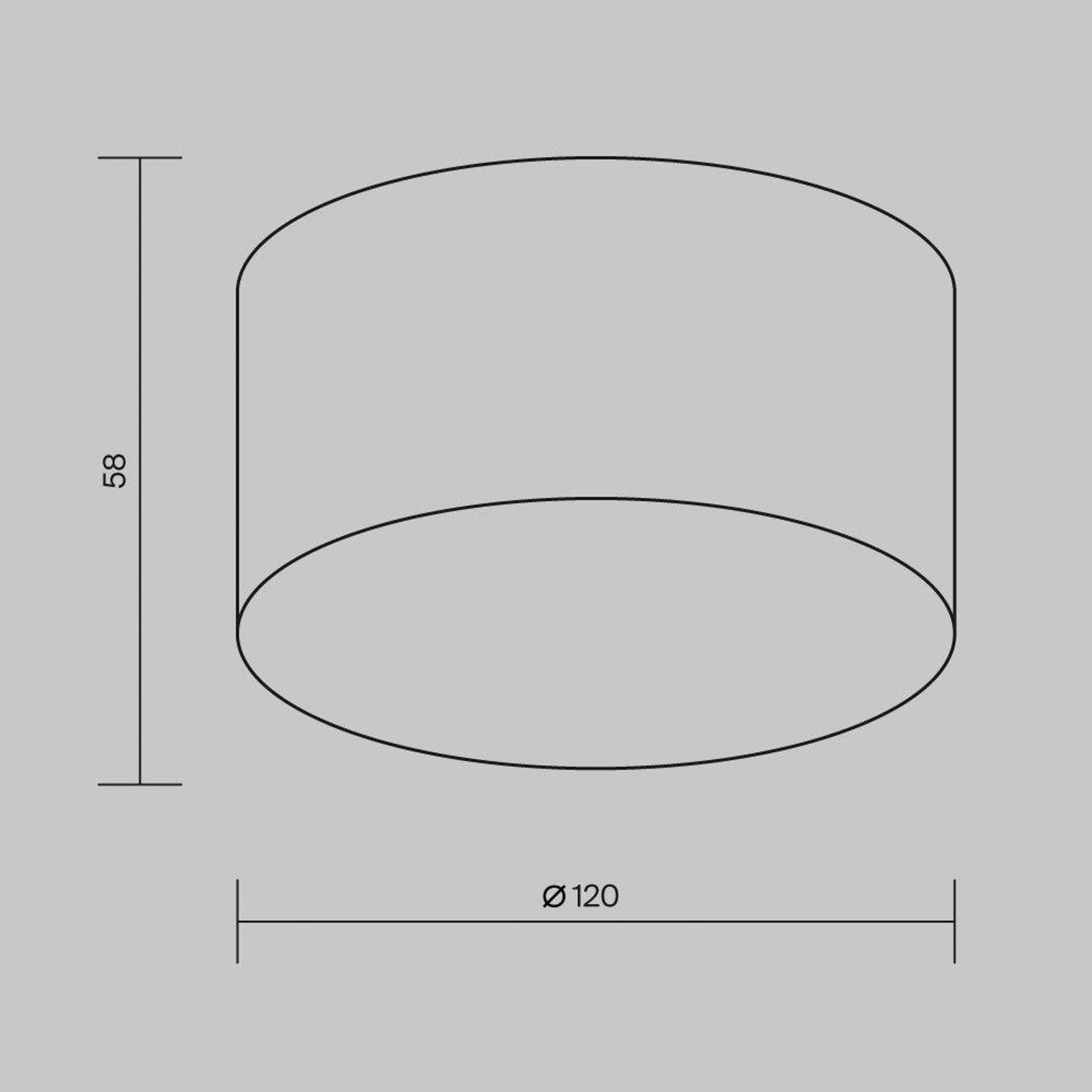 Detalj av LED utetaklampe Zon hvit Ø12 cm 15W 3000K IP65