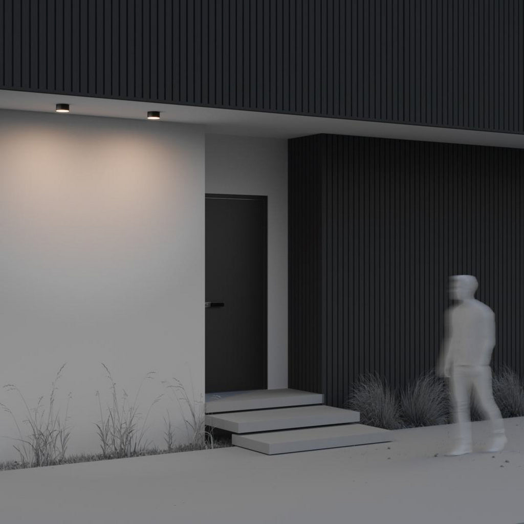 LED utetaklampe Zon svart lys i bruk