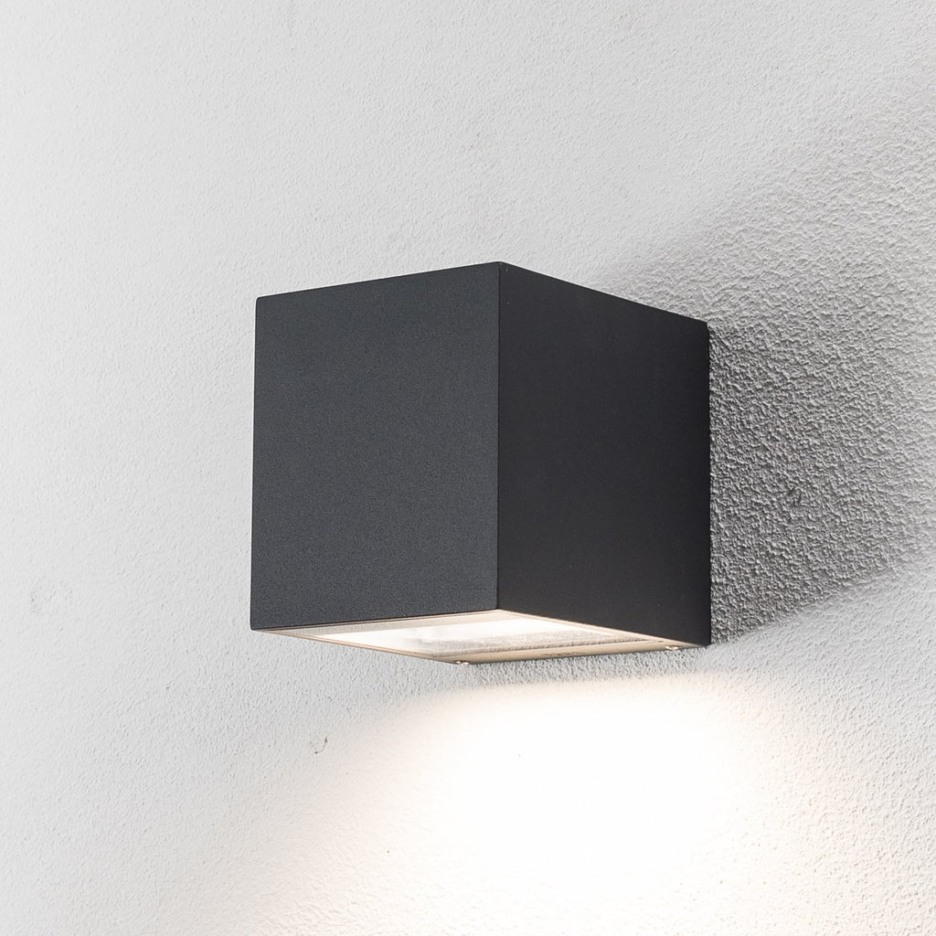LED utevegglampe 24718 K3 grafitt nedlys 8W IP65 fra BEGA forfra