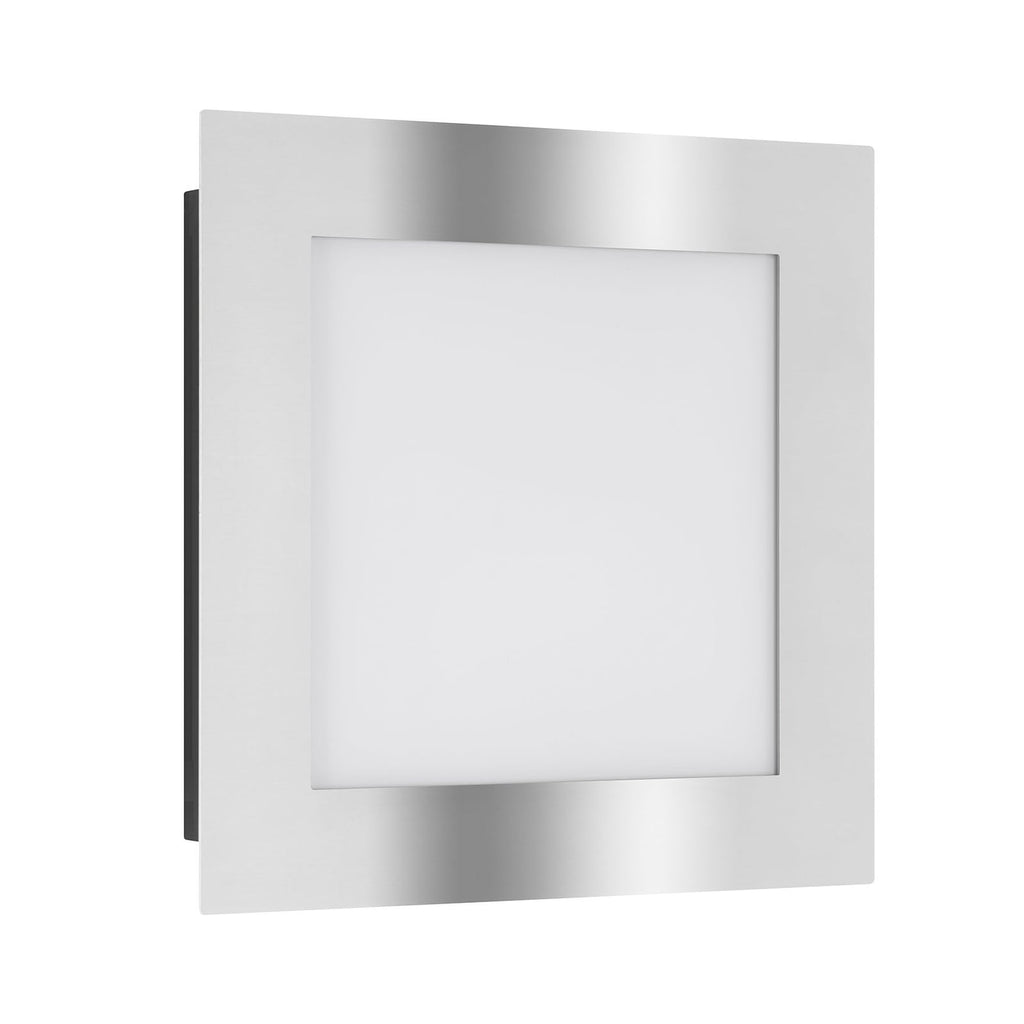 LED utevegglampe 3006 med bevegelsessensor i rustfritt stål forfra