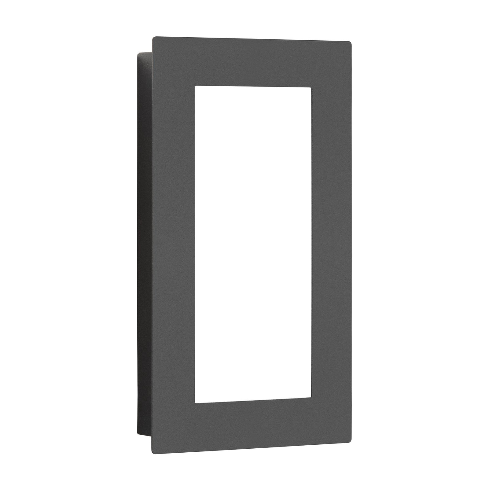 LED utevegglampe 3008 rustfritt stål grafitt IP44 foran