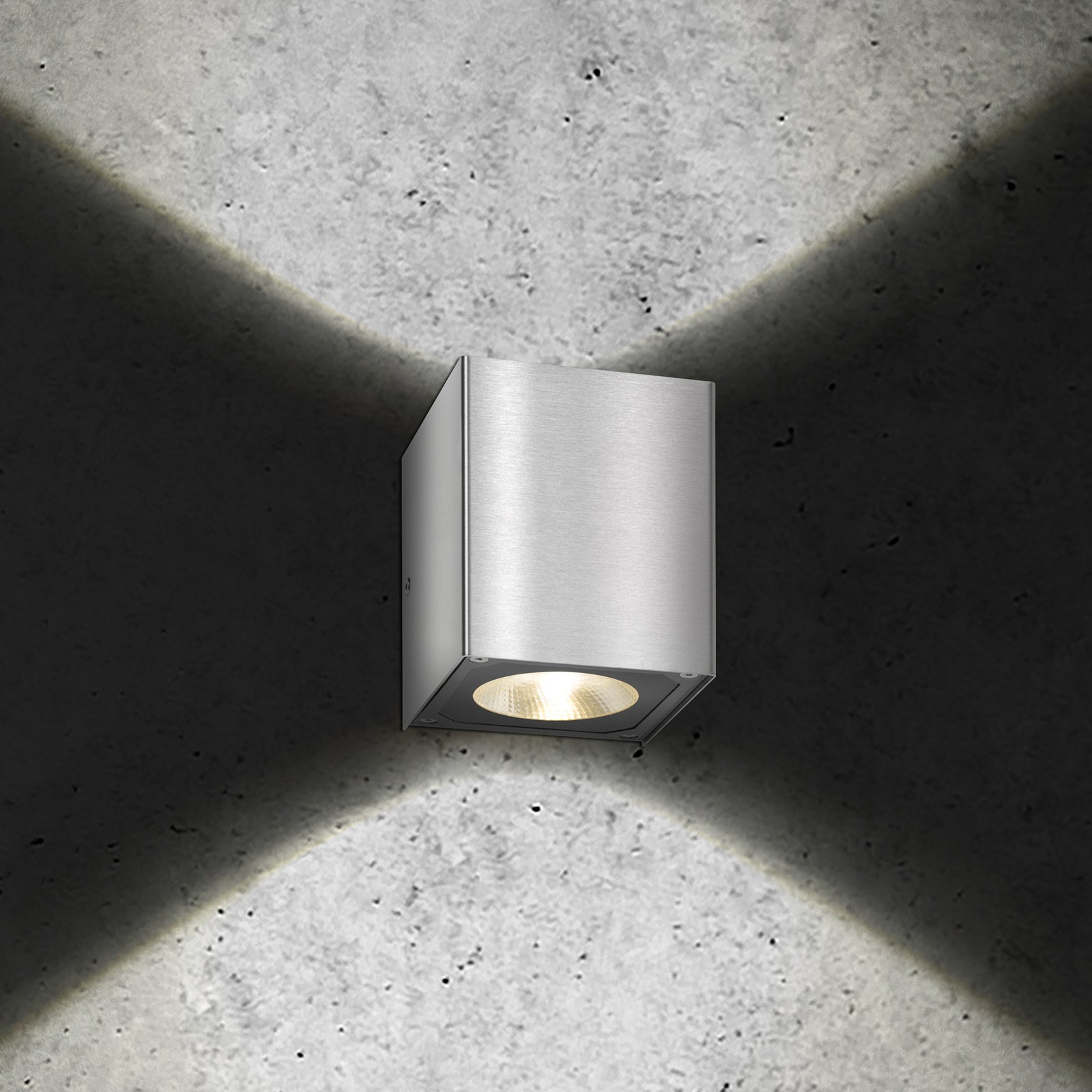 LED utevegglampe 5026 rustfritt stål opp/ned detalj