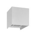 LED utevegglampe 5081 opp og ned hvit 12W IP54 fra LCD forfra