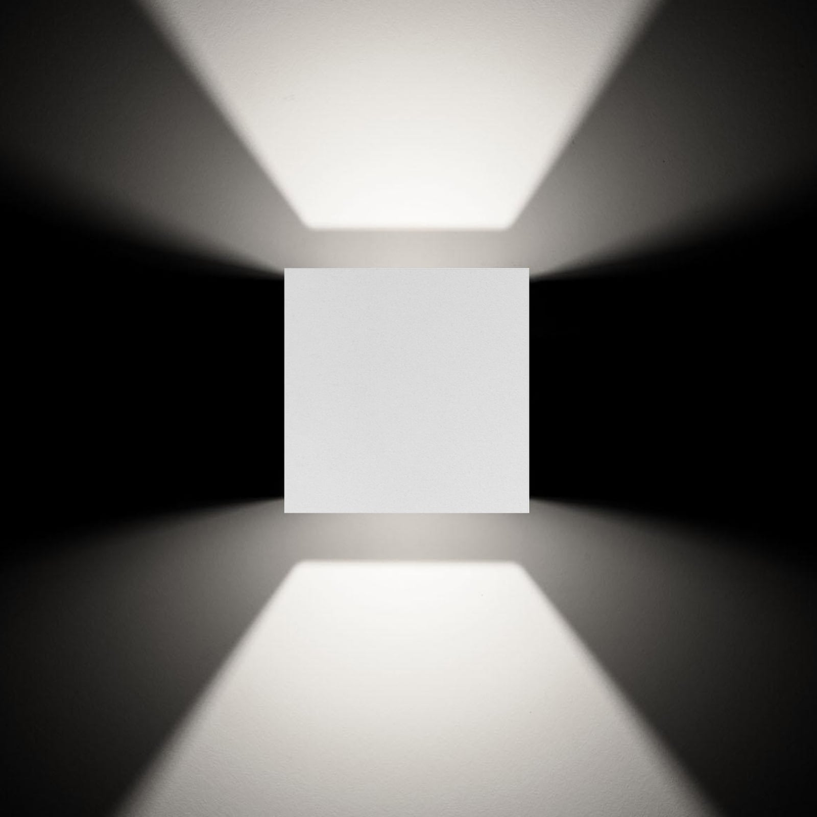 LED utevegglampe 5081 opp og ned hvit 12W IP54 fra LCD montert på vegg
