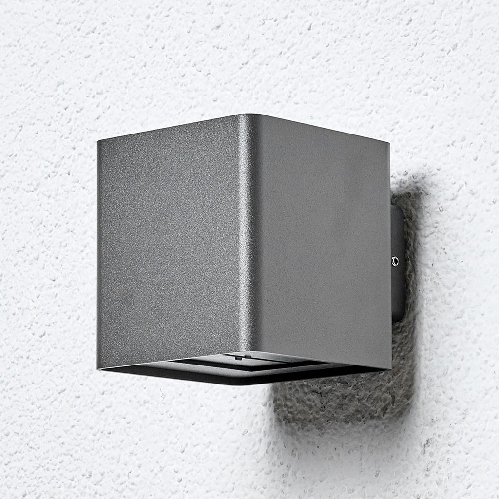 LED utevegglampe Aaron antrasitt opp og ned IP54 14W bakside