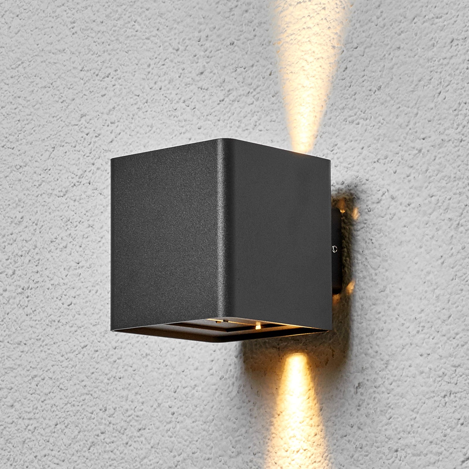 LED utevegglampe Aaron antrasitt opp og ned IP54 14W justering av lysvinkel