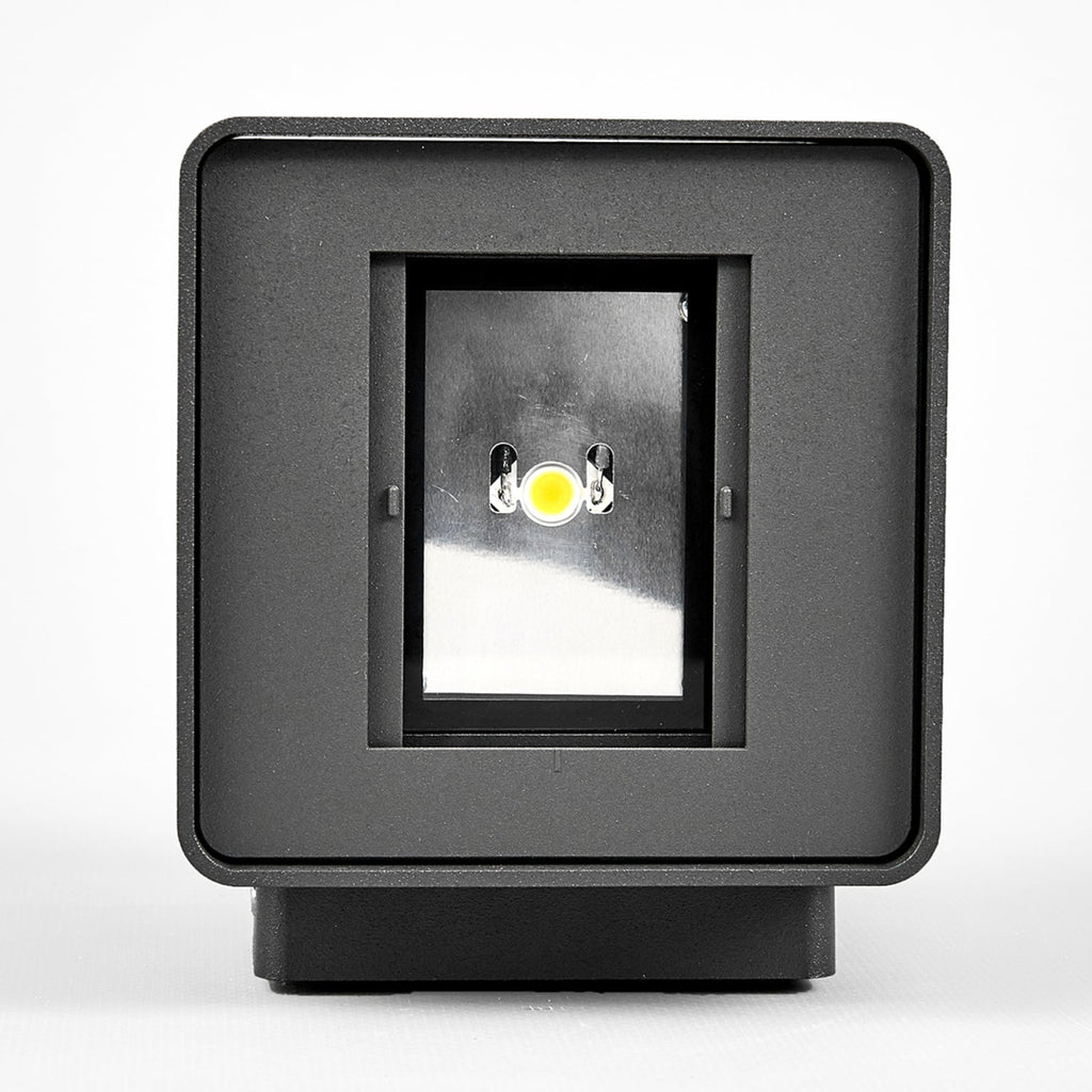 LED utevegglampe Aaron antrasitt opp og ned IP54 14W sideprofil