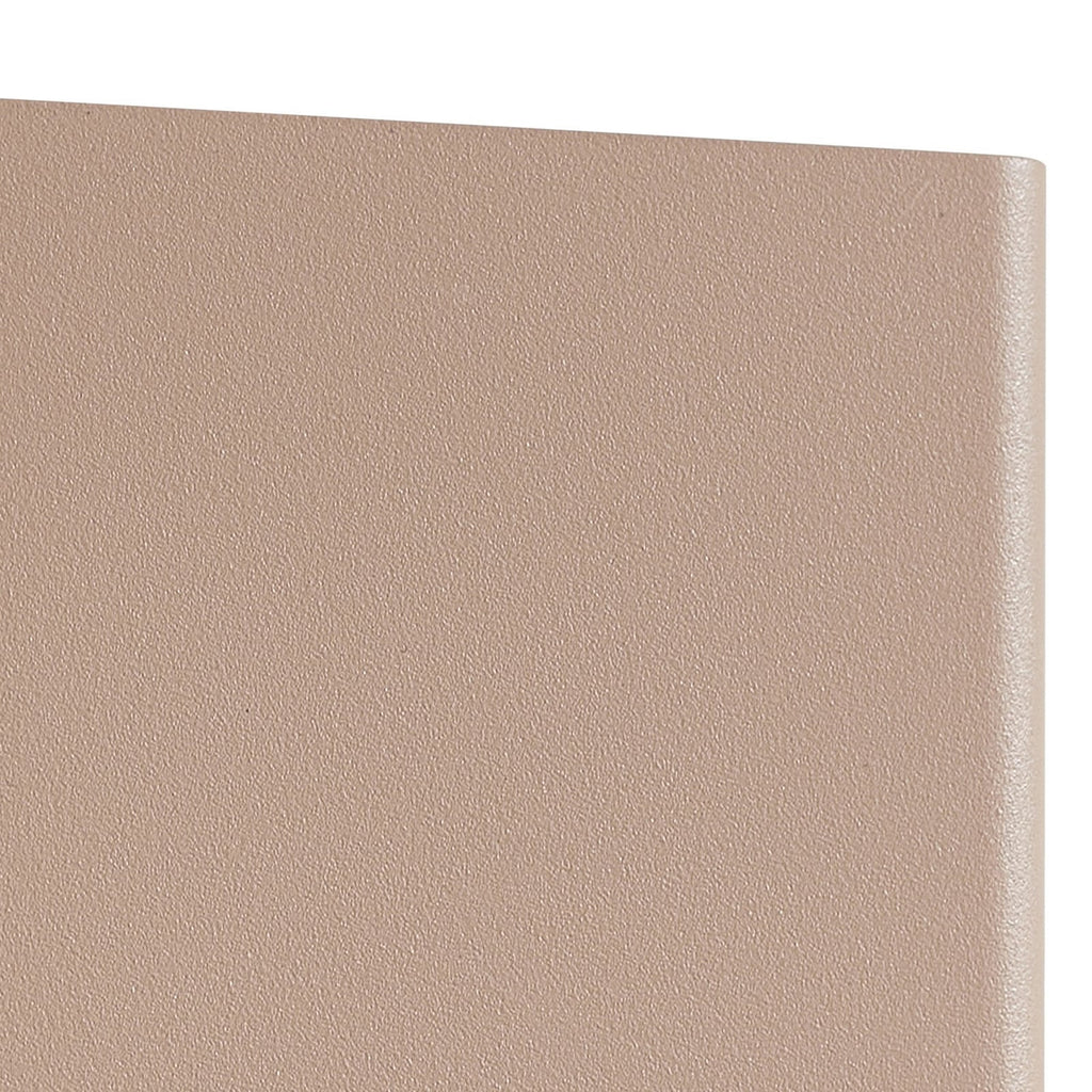 LED utevegglampe Aaron opp og ned beige IP54 10,7W sideprofil