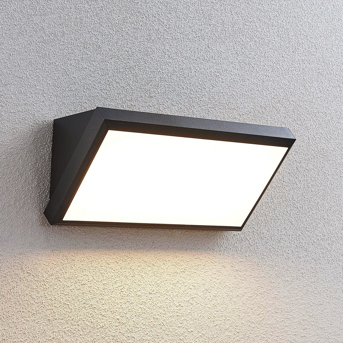 LED utevegglampe Abby mørkegrå plast IP65 18W forfra