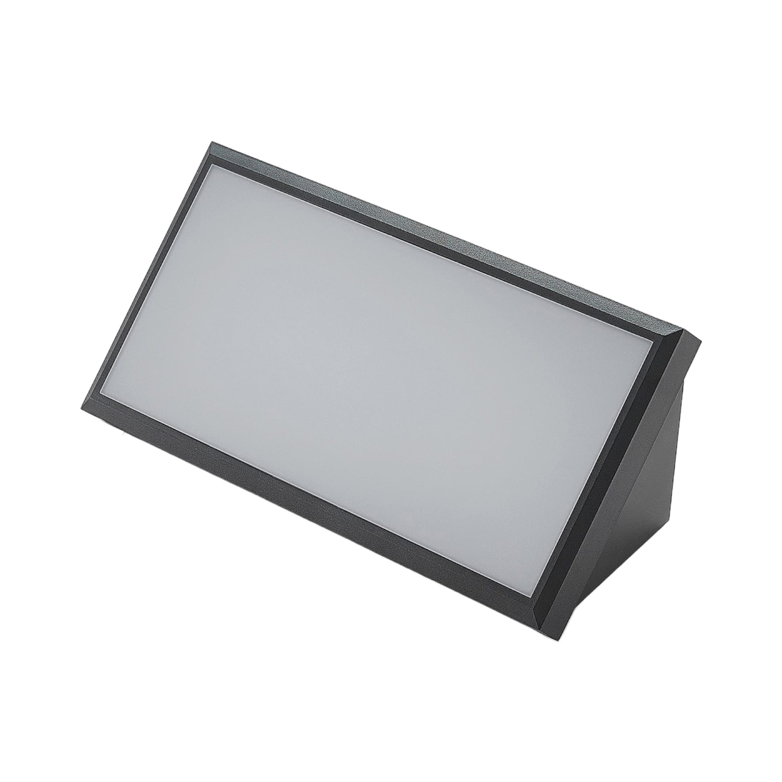 LED utevegglampe Abby mørkegrå plast IP65 18W detalj