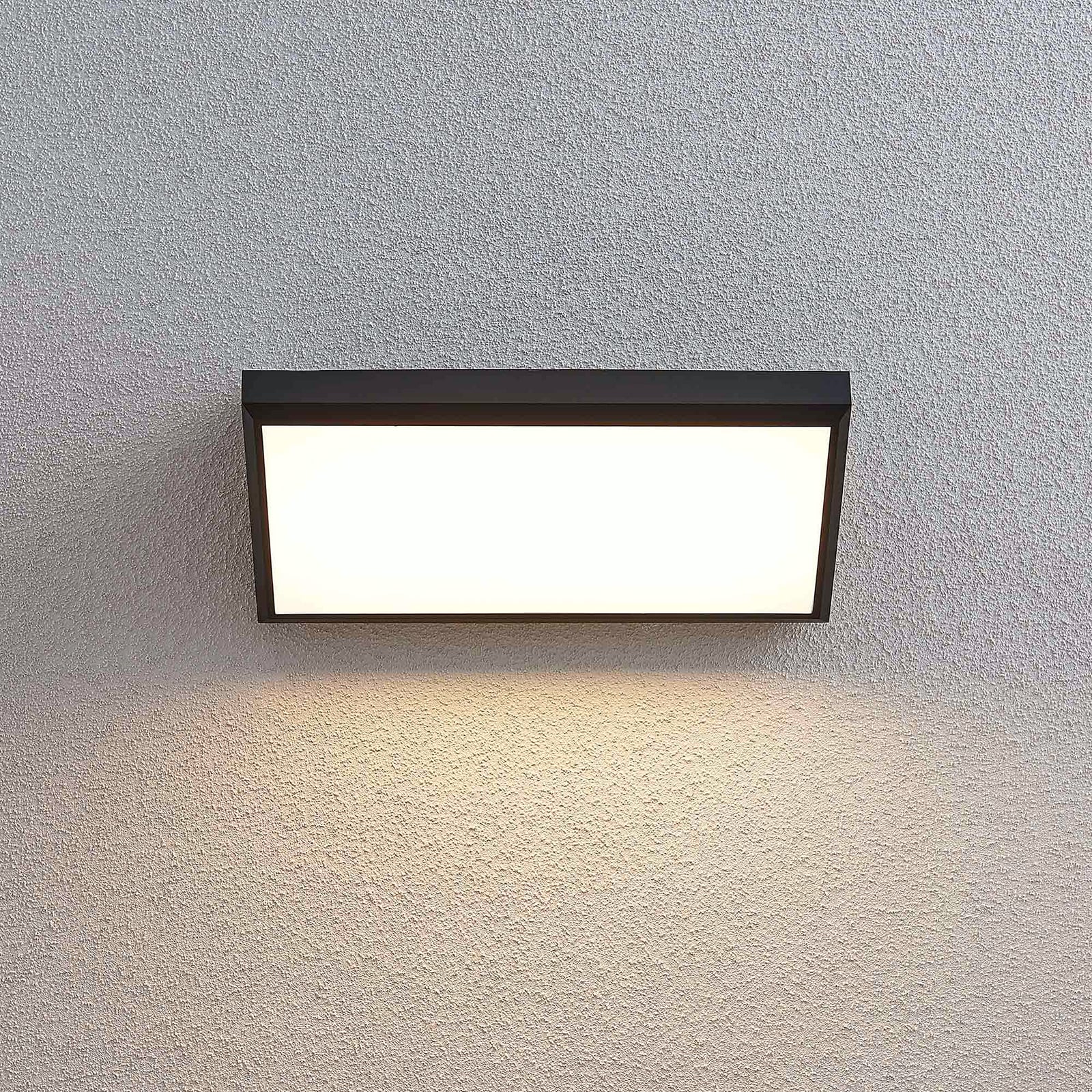 LED utevegglampe Abby mørkegrå plast IP65 18W montert ute