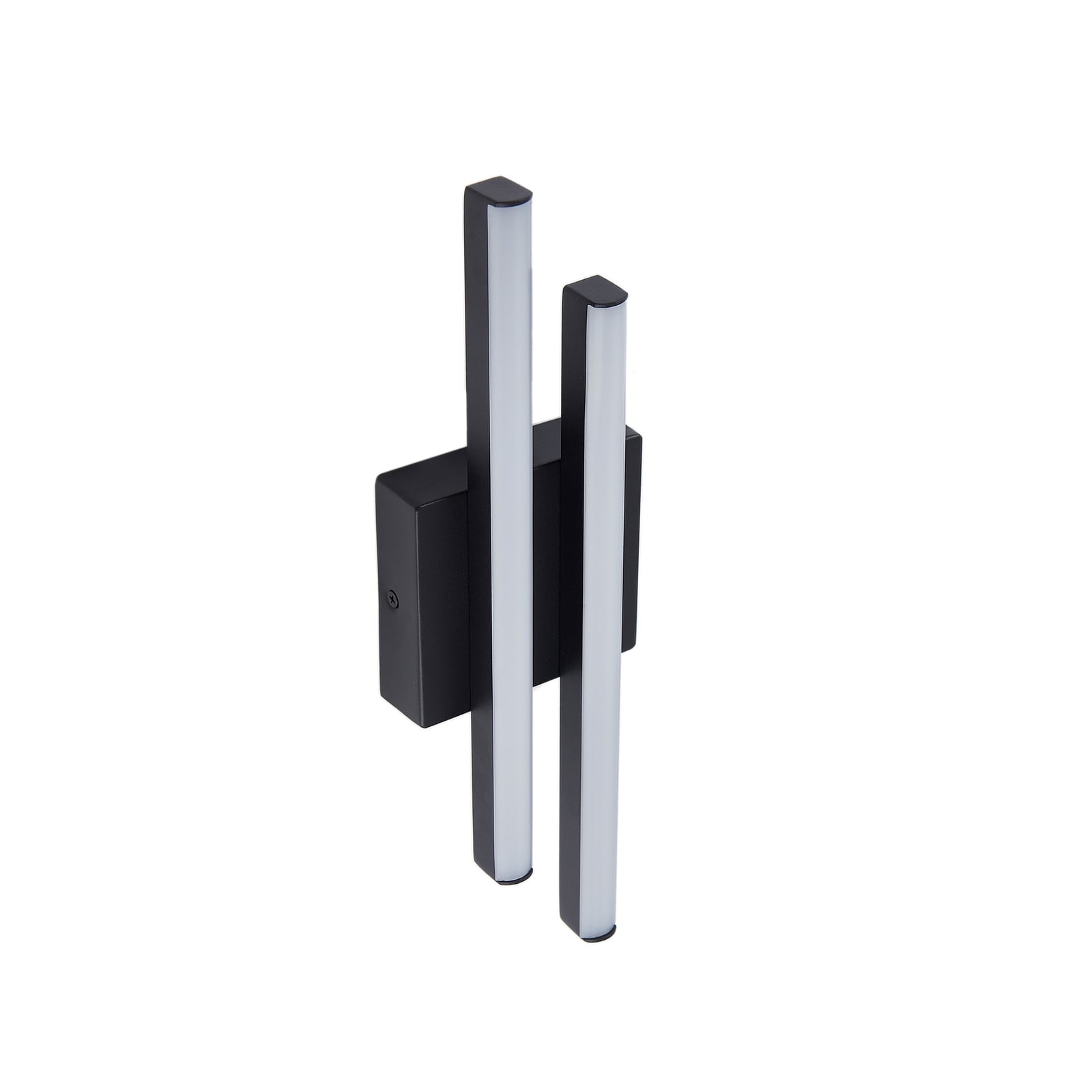LED utevegglampe Abelia svart aluminium rustfritt stål montert