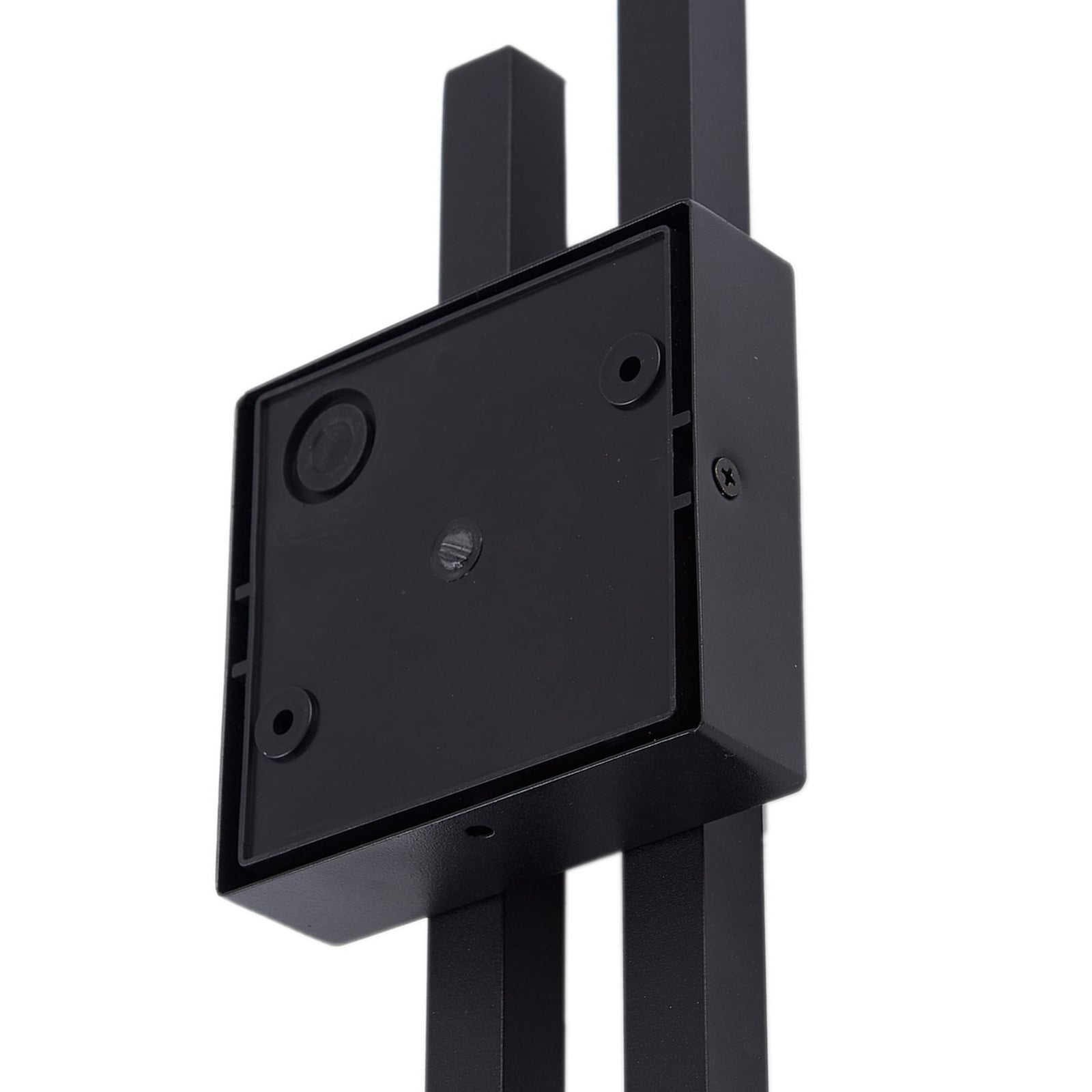 LED utevegglampe Abelia svart aluminium rustfritt stål sideprofil