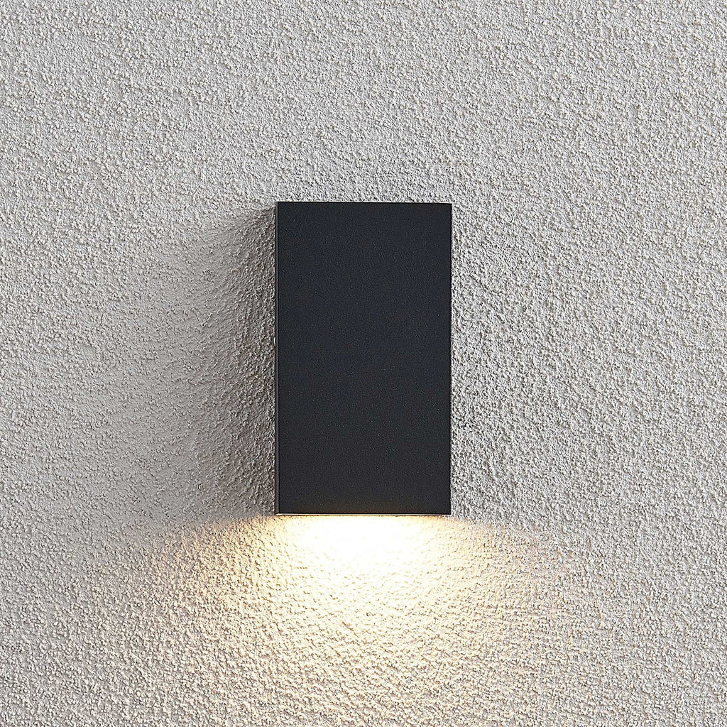 LED utevegglampe Adarey mørkegrå med nedoverrettet lys