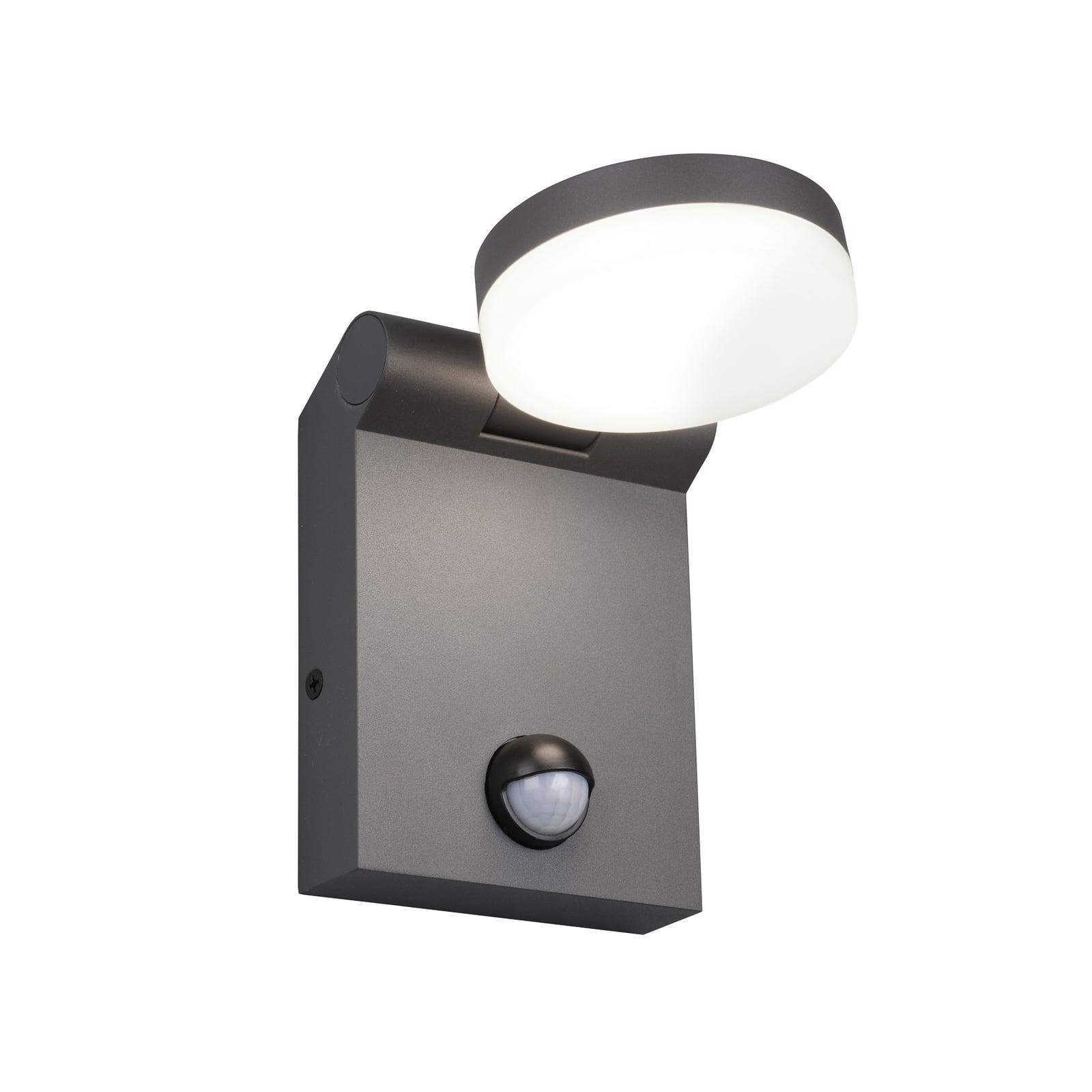 LED utevegglampe Adour antrasitt CCT med bevegelsessensor front