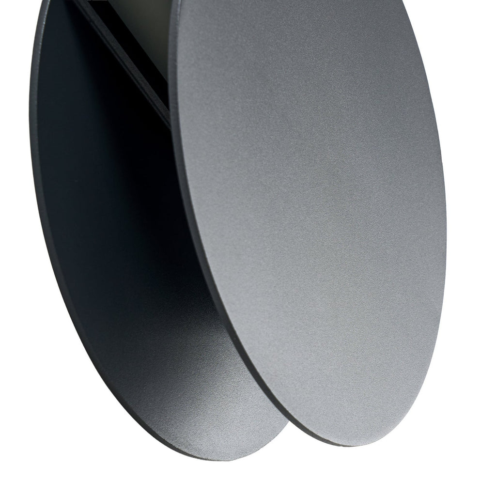 LED utevegglampe Advero med husnummer og antrasitt finish