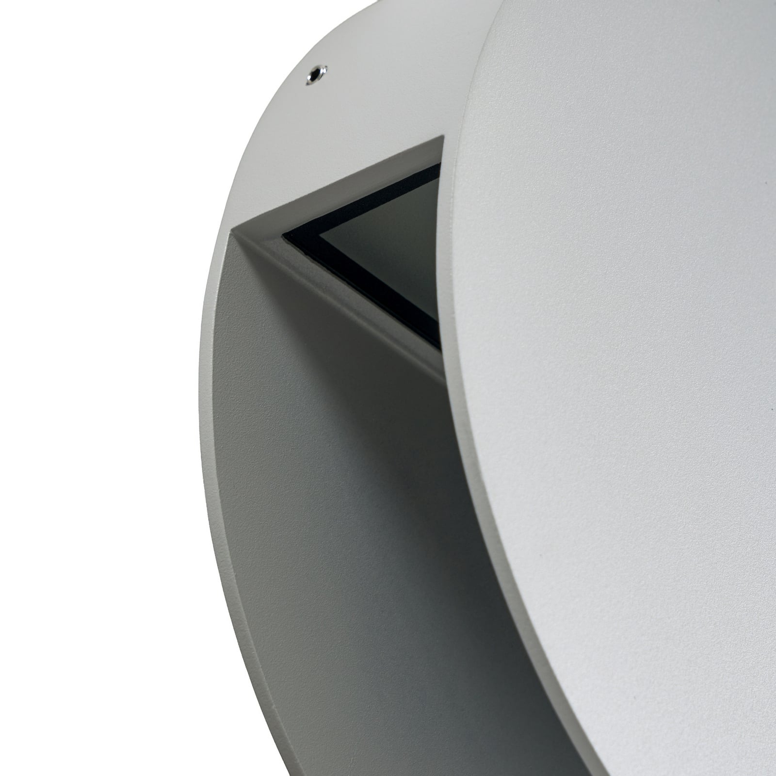 LED utevegglampe Advero med husnummer CCT Ø23 cm lysegrå IP54 - Lucande