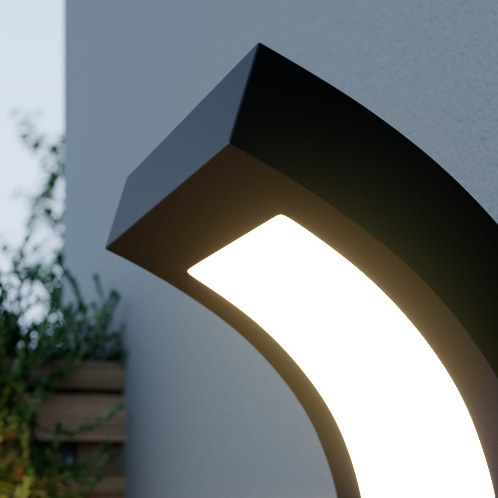 LED utevegglampe Advik antrasitt aluminium IP65 10,8W materiale og finish