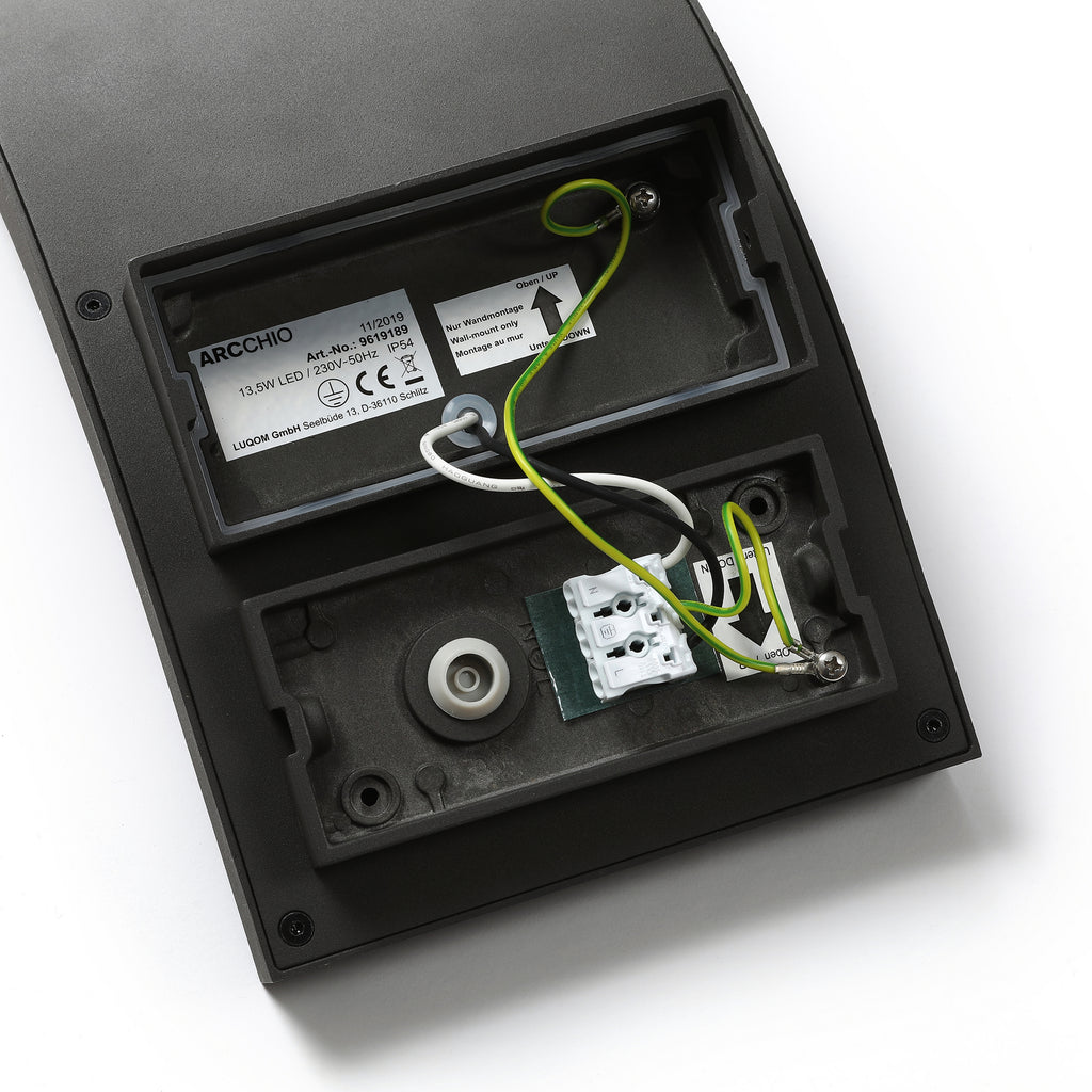 LED utevegglampe Advik visning av IP54 merking