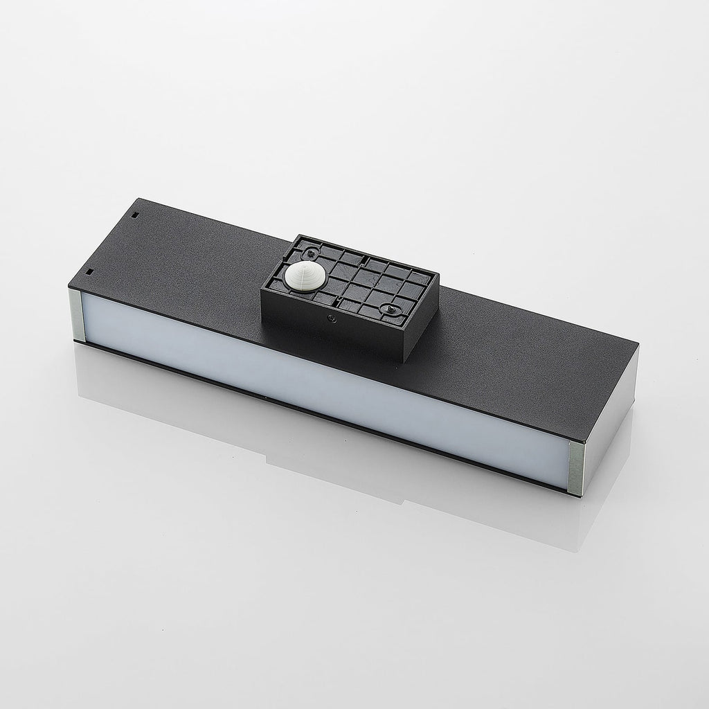 LED utevegglampe Aegisa antrasitt 37 cm IP54 med lysutslipp