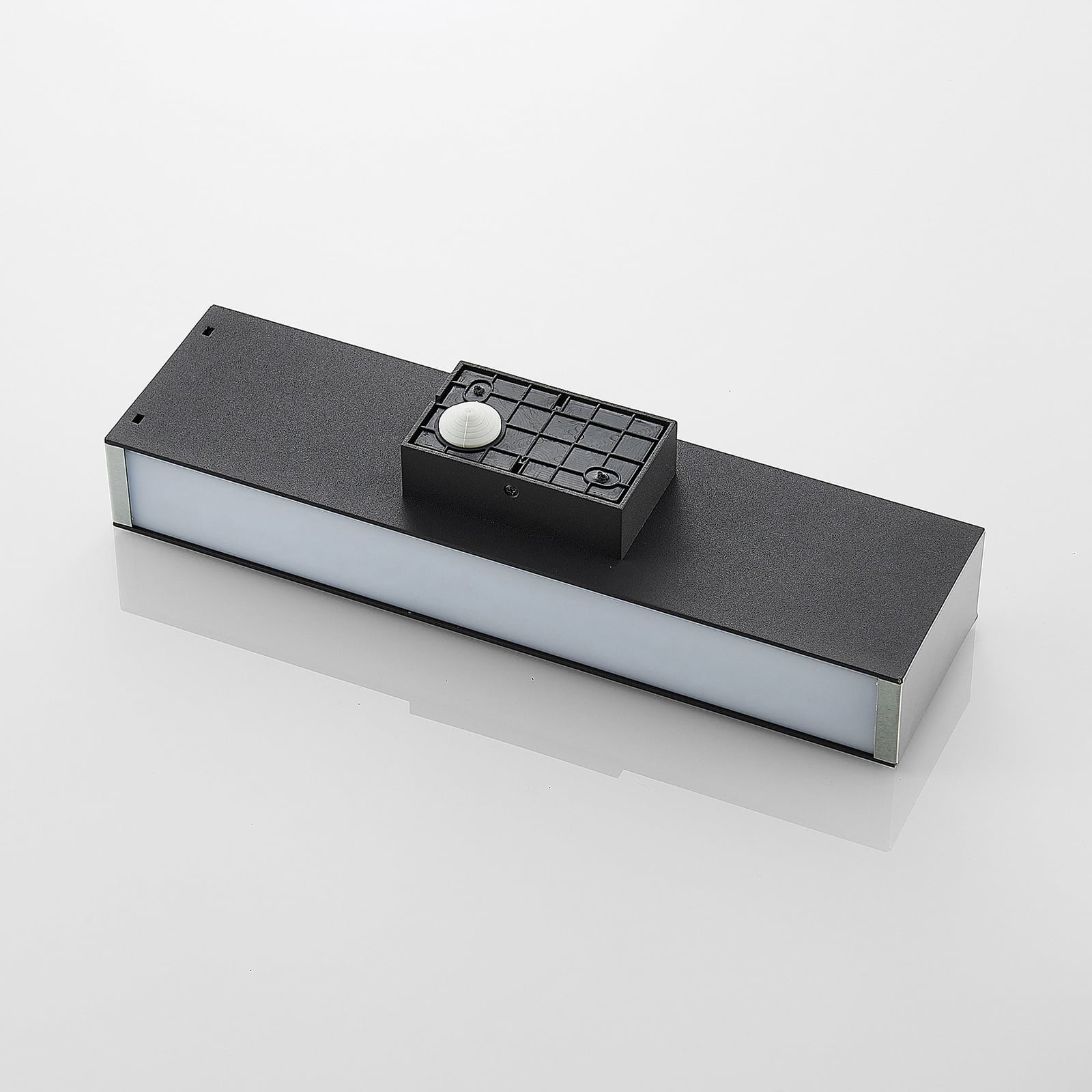 LED utevegglampe Aegisa antrasitt 37 cm IP54 med lysutslipp