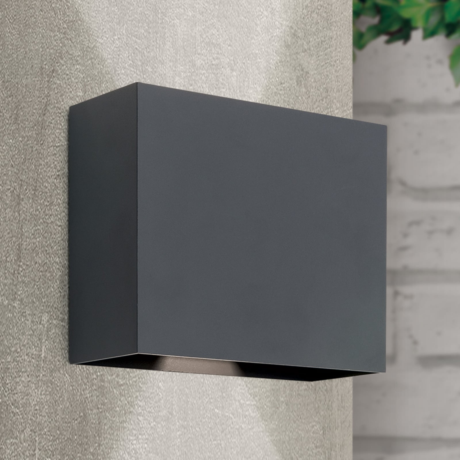 LED utevegglampe Akzent justerbar vinkel antrasitt IP65 forfra