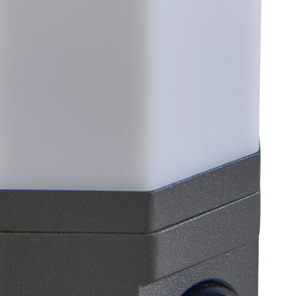 LED utevegglampe Alaric opp/ned med bevegelsessensor IP54 vinklet lampehode