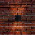 LED utevegglampe ALECTO svart opp/ned IP54 10 cm forside