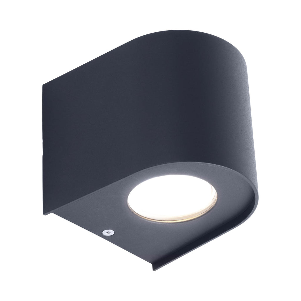 LED utevegglampe ALECTO svart opp/ned IP54 10 cm detalj