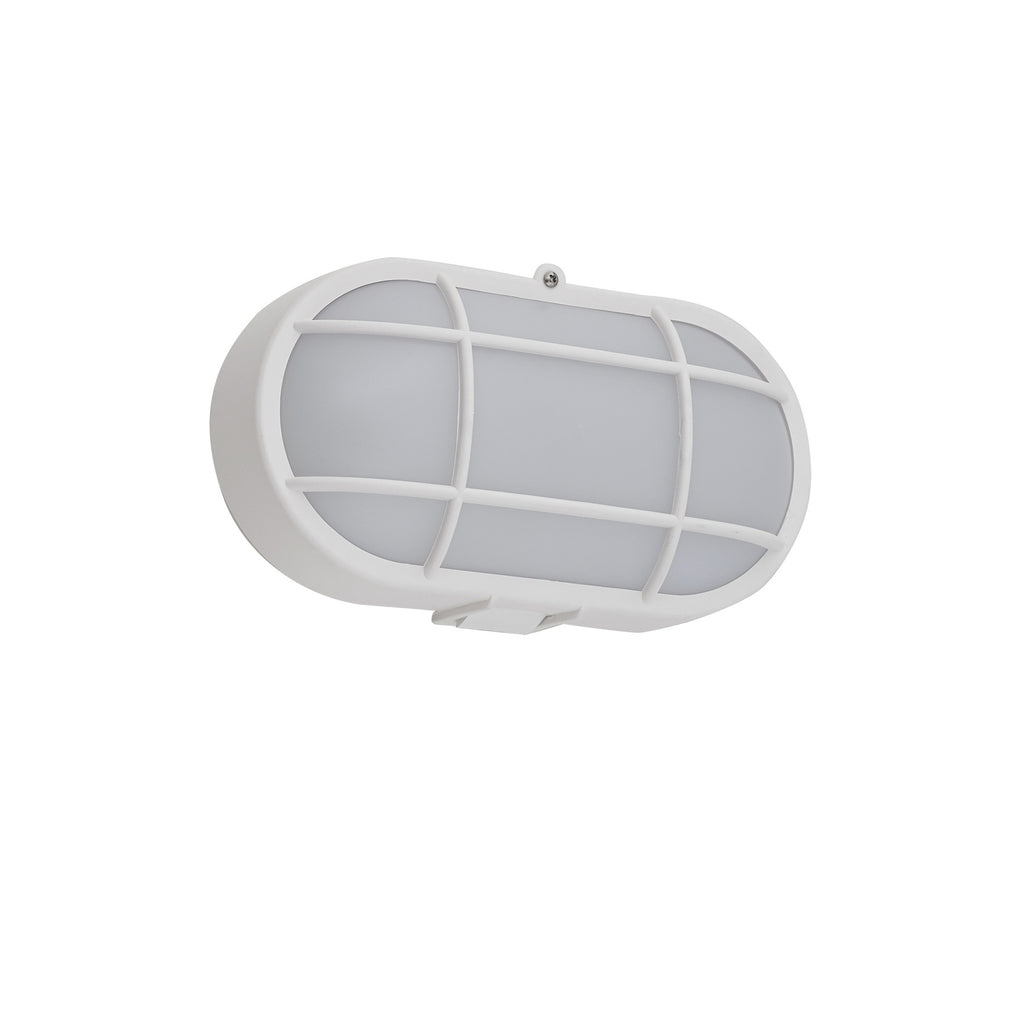 Montert LED utevegglampe Alisha hvit plast