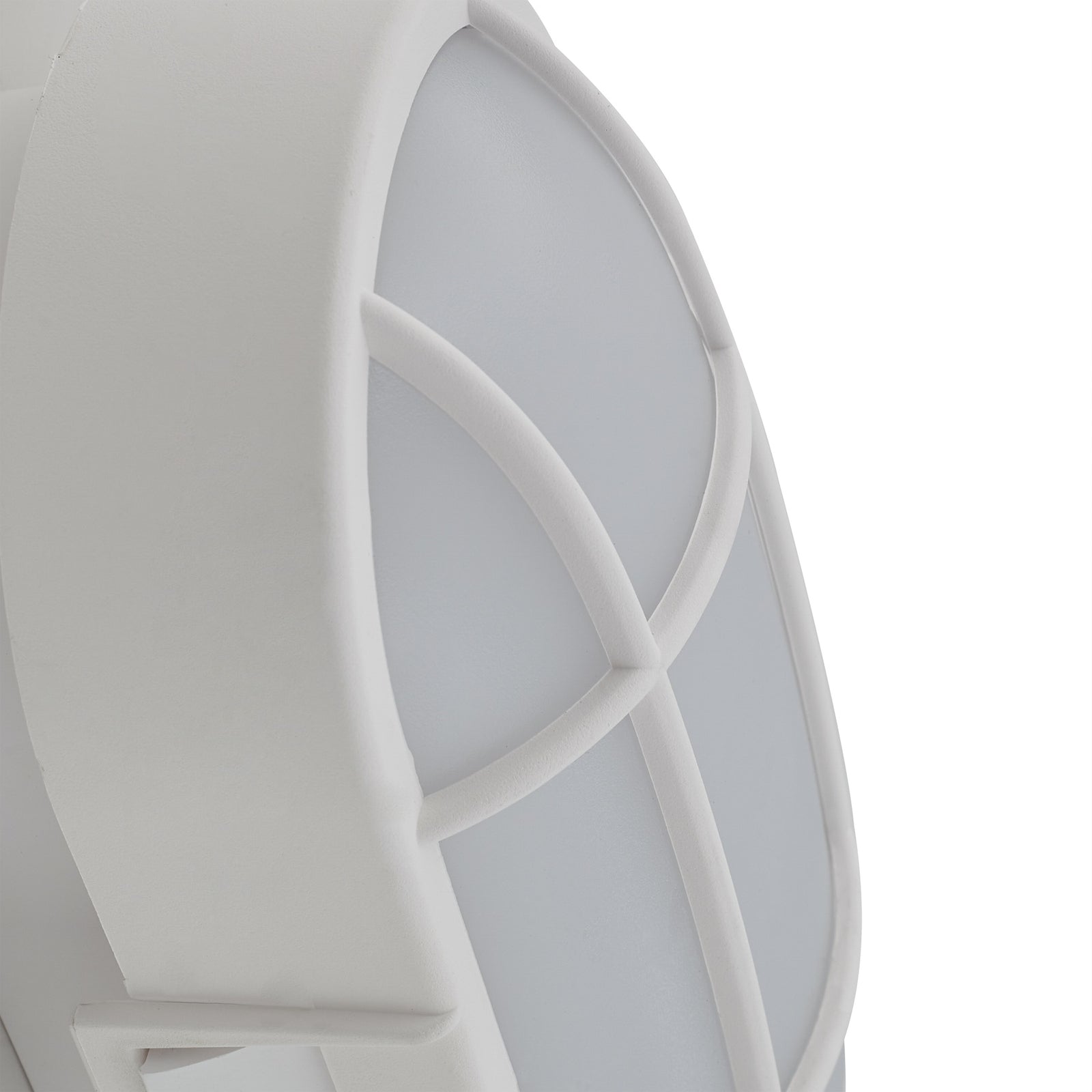LED utevegglampe Alisha hvit plast med lys på