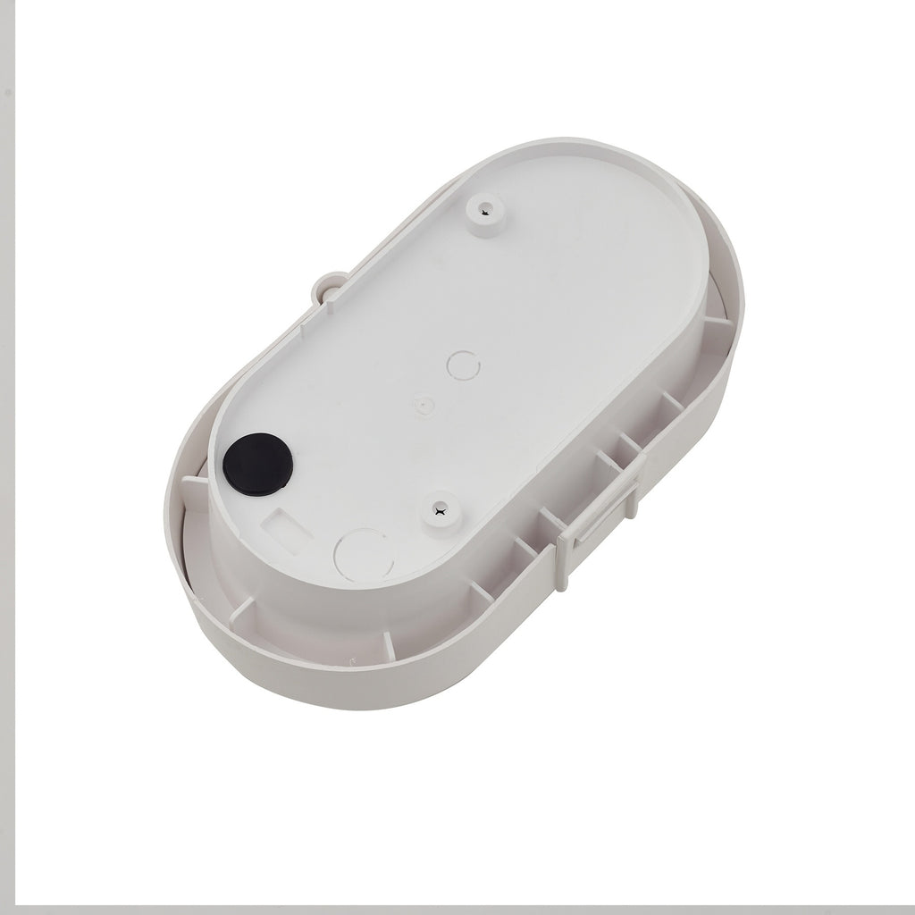 LED utevegglampe Alisha hvit plast sideprofil