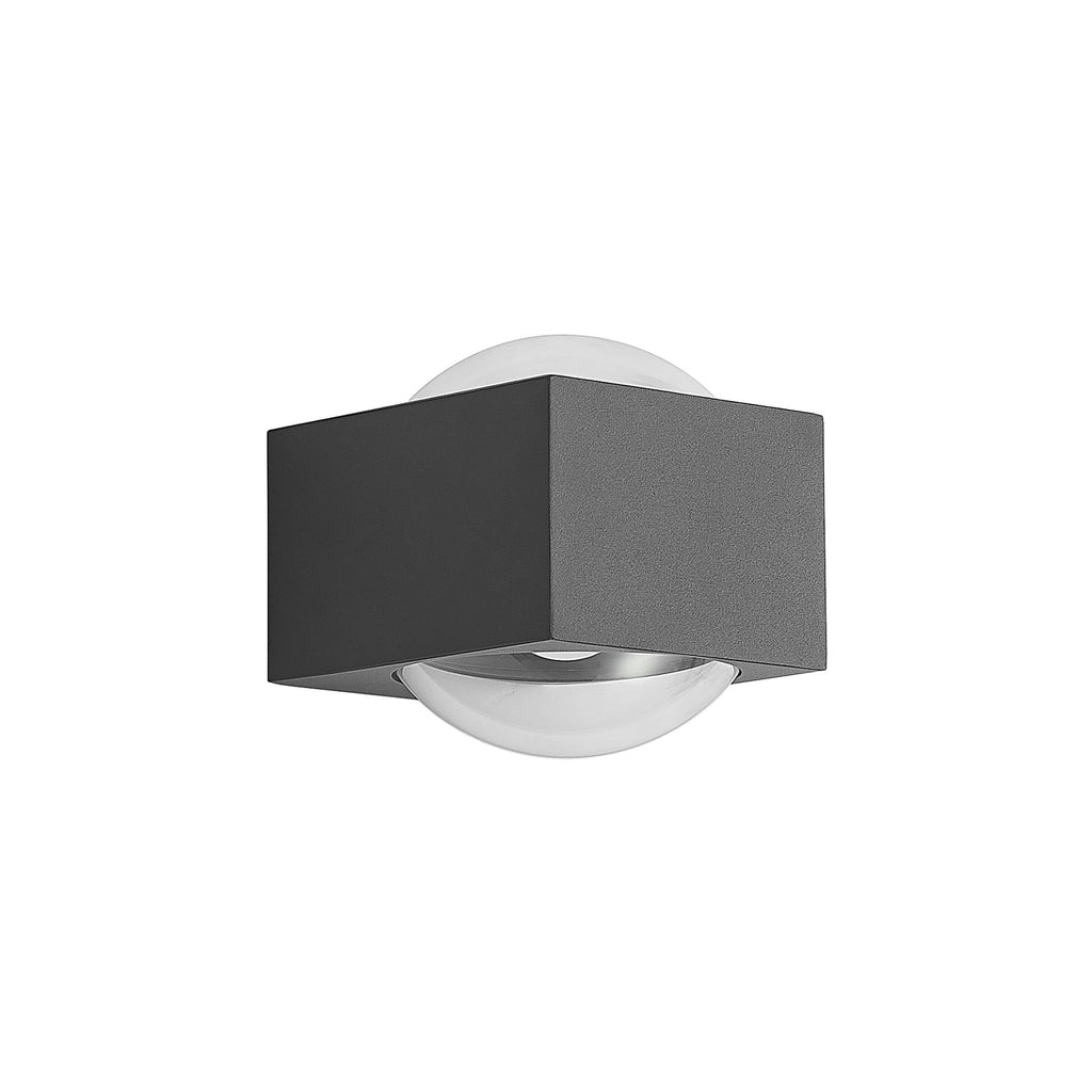 LED utevegglampe Almos opp/ned glass 2-lys IP65 montert på vegg