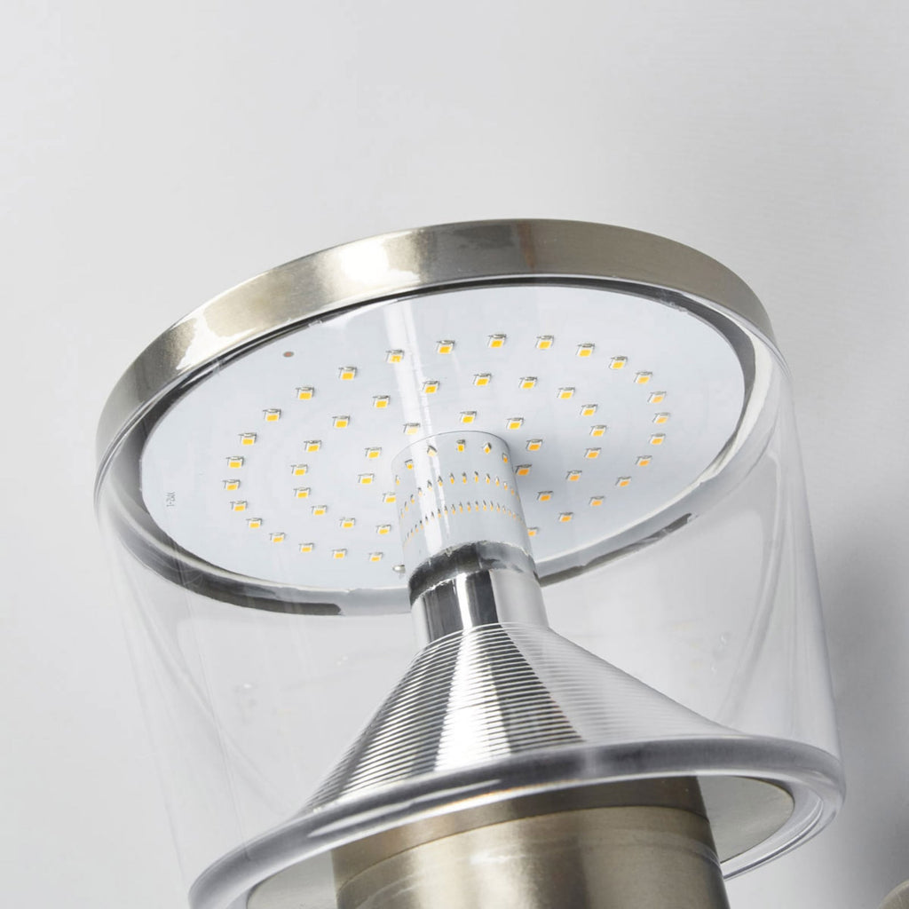 LED utevegglampe Antje sideprofil i rustfritt stål